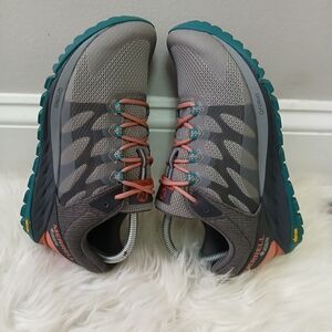 Merrell Women's Gray and Coral Athletic Shoes